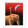 Image 1 : "Our Home Too I - Elephants" Limited Edition Serigraph by William Schimmel, Numbered and Hand Signed