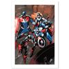 Image 1 : "Captain America Corps #2" Limited Edition Giclee on Canvas by Phil Briones and Marvel Comics. Numbe