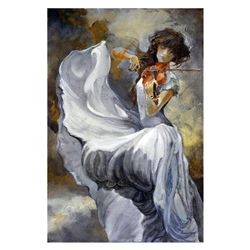 Lena Sotskova,  Moonlight  Hand Signed, Artist Embellished Limited Edition Giclee on Canvas with COA