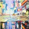 Image 2 : Elena Bond, "Urban Reflection" Hand Embellished Limited Edition Mixed Media, Numbered and Hand Signe