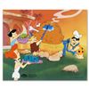 Image 1 : "Flintstones Barbecue" Limited Edition Sericel from the Popular Animated Series The Flintstones. Inc