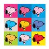 Image 1 : Peanuts, "Snoopy Warhol Face" Hand Numbered Canvas (40"x40") Limited Edition Fine Art Print with Cer