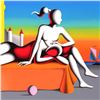 Image 2 : Mark Kostabi - "Beyond Forever" Limited Edition Serigraph, Numbered and Hand Signed with Certificate