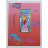 Image 2 : Peter Max- Original Mixed Media "Statue of Liberty"