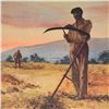 Image 2 : William Nelson, "The Harvesters" Limited Edition Serigraph, Numbered and Hand Signed by the Artist.