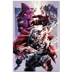 Marvel Comics "Iron Man/ Thor #2" Numbered Limited Edition Giclee on Canvas by Stephen Segovia; Incl