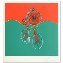 "Bicycle" Limited Edition Serigraph by Jack Brusca (1937-1993), Numbered and Hand Signed by the Arti