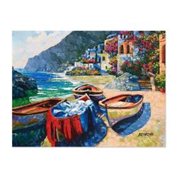 Howard Behrens (1933-2014) - "Memories of Capri" Hand Embellished Limited Edition on Textured Board,