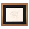 Image 1 : Guillaume Azoulay, "AU Sketch" Framed Original Drawing, Hand Signed with Certificate of Authenticity