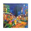 Image 1 : Yana Rafael "Night Time Lights" Hand Signed Original Painting on Canvas with COA