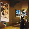 Image 2 : Orlando Quevedo, "Madame X" Original Acrylic Painting on Canvas, Hand Signed with Certificate of Aut