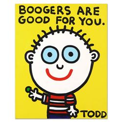 Todd Goldman,  Boogers Are Good for You  Original Acrylic Painting on Gallery Wrapped Canvas, Hand S