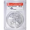 Image 1 : 2018-W BURNISHED SILVER EAGLE, PCGS SP-70