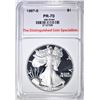 Image 1 : 1987-S SILVER EAGLE, TDCS PERFECT GEM PR DCAM