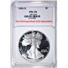 Image 1 : 1990-S SILVER EAGLE, TDCS PERFECT GEM PR DCAM