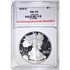 Image 1 : 1992-S SILVER EAGLE, TDCS PERFECT GEM PR DCAM