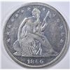 Image 1 : 1860 SEATED LIBERTY HALF DOLLAR  AU