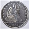 Image 1 : 1861 SEATED LIBERTY HALF DOLLAR  BU