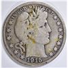 Image 1 : 1915 BARBER HALF DOLLAR  VG