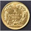 Image 2 : 1889 $1 GOLD INDIAN PRINCESS  CH BU