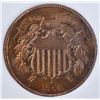 Image 2 : 1864 LARGE MOTTO 2 CENT PIECE  BGC SUPERB GEM RED