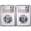 Image 1 : 1964 & 64-D KENNEDY HALF DOLLARS, NGC MS-65