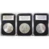 Image 2 : LOT OF 3 UNCIRCULATED MORGANS: