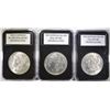 Image 1 : LOT OF 3 UNCIRCULATED MORGANS: