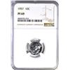 Image 1 : 1957 ROOSEVELT DIME, NGC PF-69