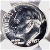 Image 2 : 1957 ROOSEVELT DIME, NGC PF-69