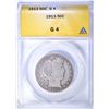 Image 1 : 1913 BARBER HALF DOLLAR, ANACS GOOD-4 KEY DATE
