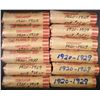 Image 1 : 12-ROLLS CIRC LINCOLN CENTS FROM 1920-1929