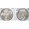 Image 1 : 1923-S BU & 24 CH BU PEACE DOLLARS