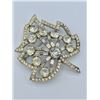 Image 1 : KRAMER OF NEW YORK SIGNED RHINESTONE LEAF PIN