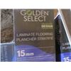 Image 5 : LOT OF LAMINATE FLOORING (GOLDEN SELECT) *9.25 X BUNDLES* (12.5 SQ. FT. A BUNDLE)