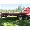 Image 1 : CANOE (RED) *35" W X 15.5' L X 13" D*
