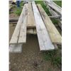 Image 1 : LOT OF APPROX 20 PIECES OF WOOD (2" X 10" ROUGH) *6' TO 14' LENGTHS*