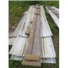 Image 1 : LOT OF 12 PIECES OF TIN SHEETING (NEW) *GALVANIZED* (8' TO 16' LENGTHS)