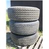 Image 1 : LOT OF 3 TIRES (KUMHO) *WITH RIMS* (385-65R-22.5