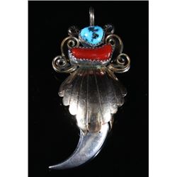 Navajo Sterling Silver & Gold Filled Pendant