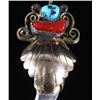 Image 3 : Navajo Sterling Silver & Gold Filled Pendant