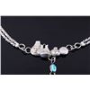 Image 6 : Navajo Sterling Pottery & Turquoise Necklace