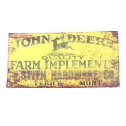 Early John Deere Farm Implements Sign Terry, MT