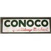 Image 1 : Conoco Service Station Advertising Sign 1947 RARE