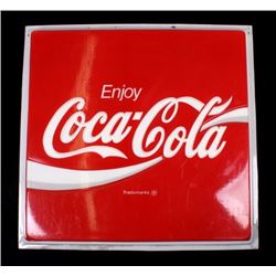 Original Coca-Cola Lighted Advertising Sign Panel