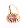 Image 17 : 12.94ct Ruby & Diamond 14K Gold Ring w/ Papers