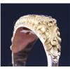 Image 22 : Highly Engraved 10K Gold & Rhodolite Garnet c1900-