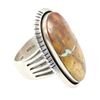 Image 2 : Navajo Sterling Silver & Royston Turquoise Ring
