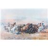 Image 2 : "Mandan Buffalo Hunt" Charles Russell Framed Print