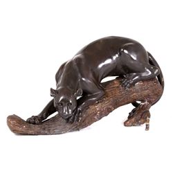 Large Mountain Lion Bronze - Nearly Life Size